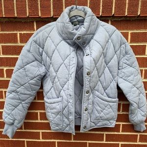 Wild Fable - Blue Quilt Button Up Jacket - Size S
